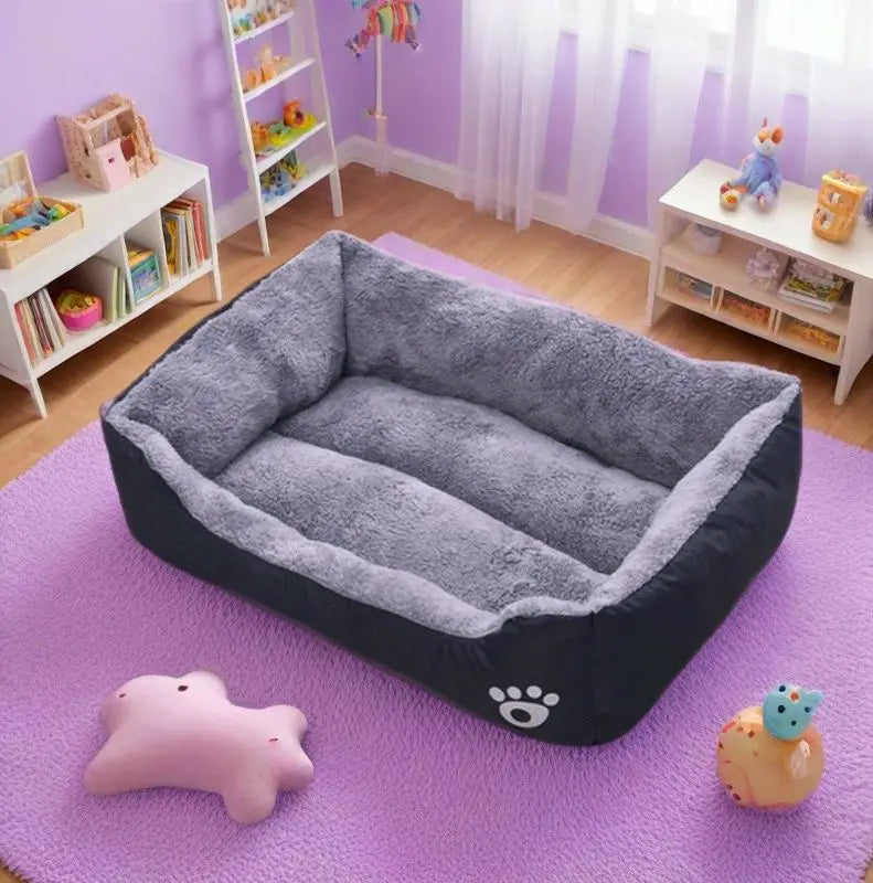 Plush Pet House Bed For Dogs And Cats Deep Cushion