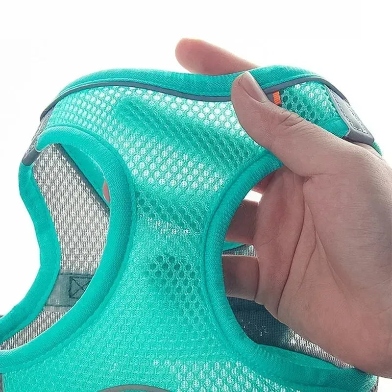 Puppy Harness Set Adjustable Dog Harness Vest With Leash