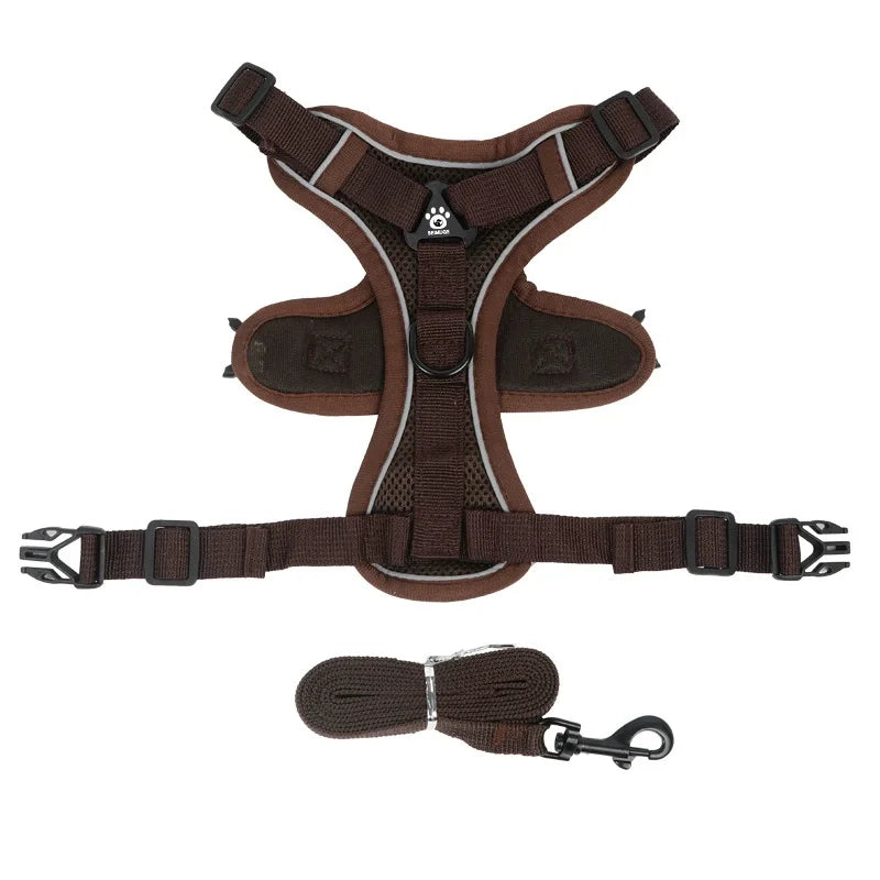 NONECN No Pull Dog Harness And Leash Set Reflective