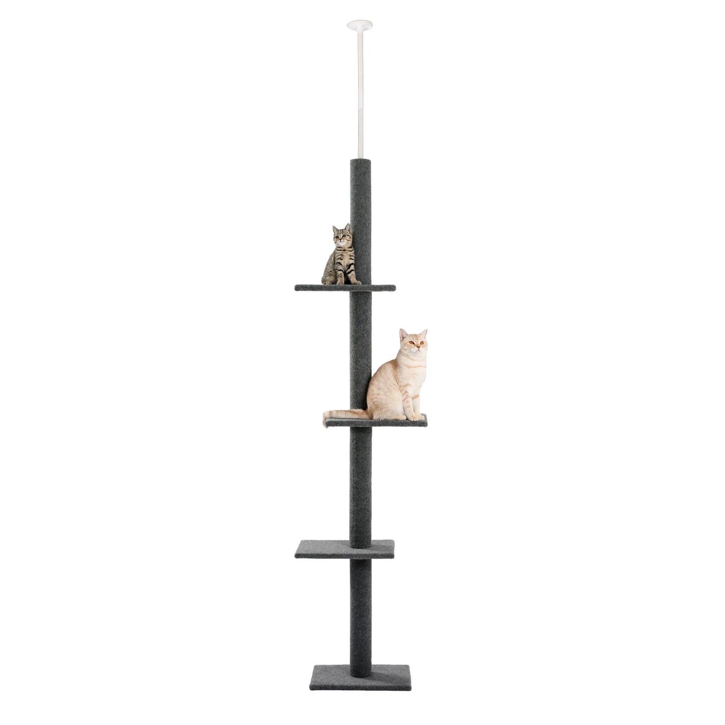 PEQULTI Adjustable Cat Tree Tower With Scratching Posts For Indoor Fun
