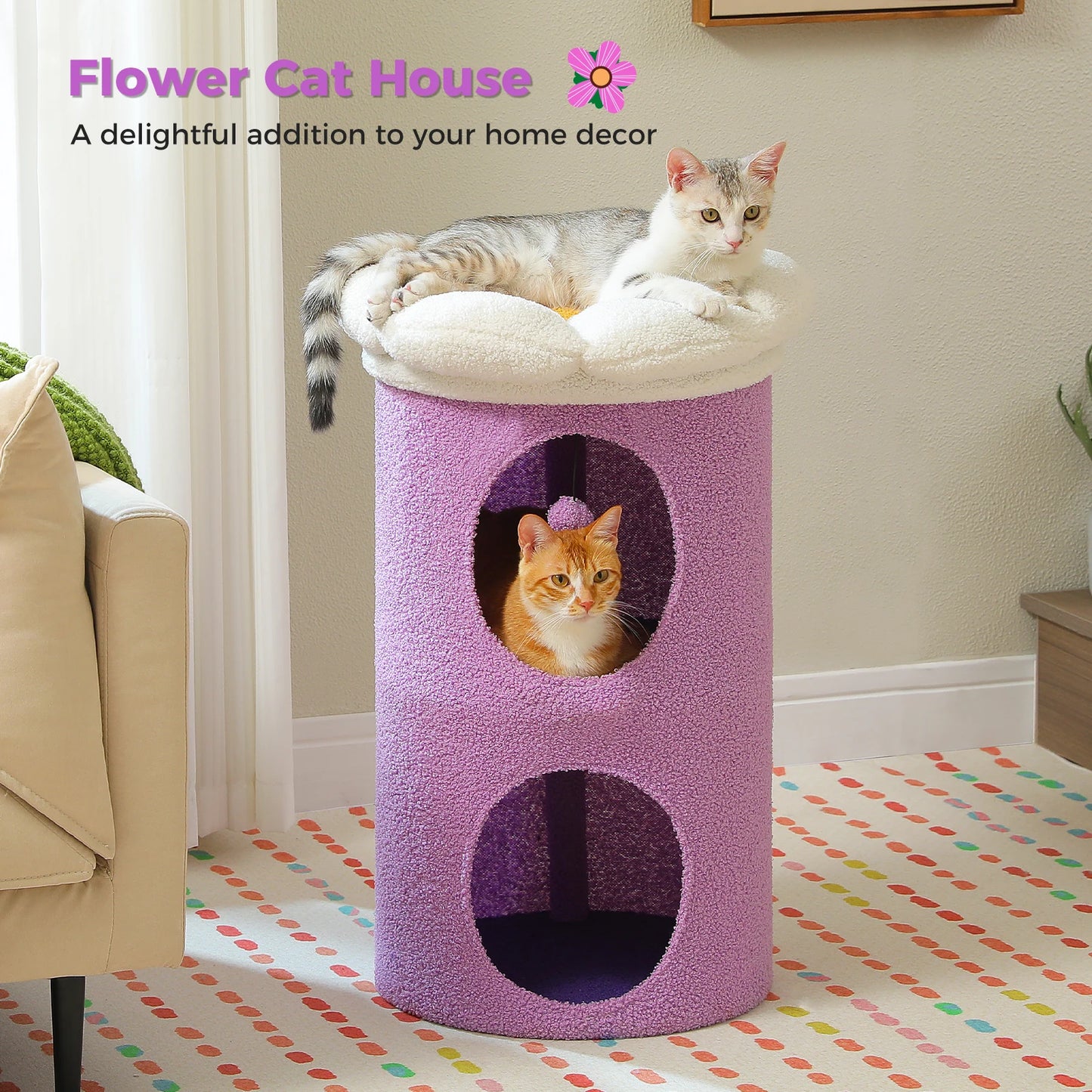 PAWZ Road Cat House With Removable Flower Bed Indoor