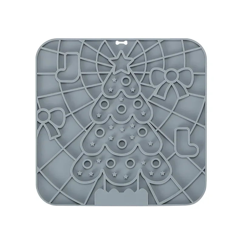 Hign-concerned Pet Lick Silicone Mat For Dogs Slow Food Plate Feeding