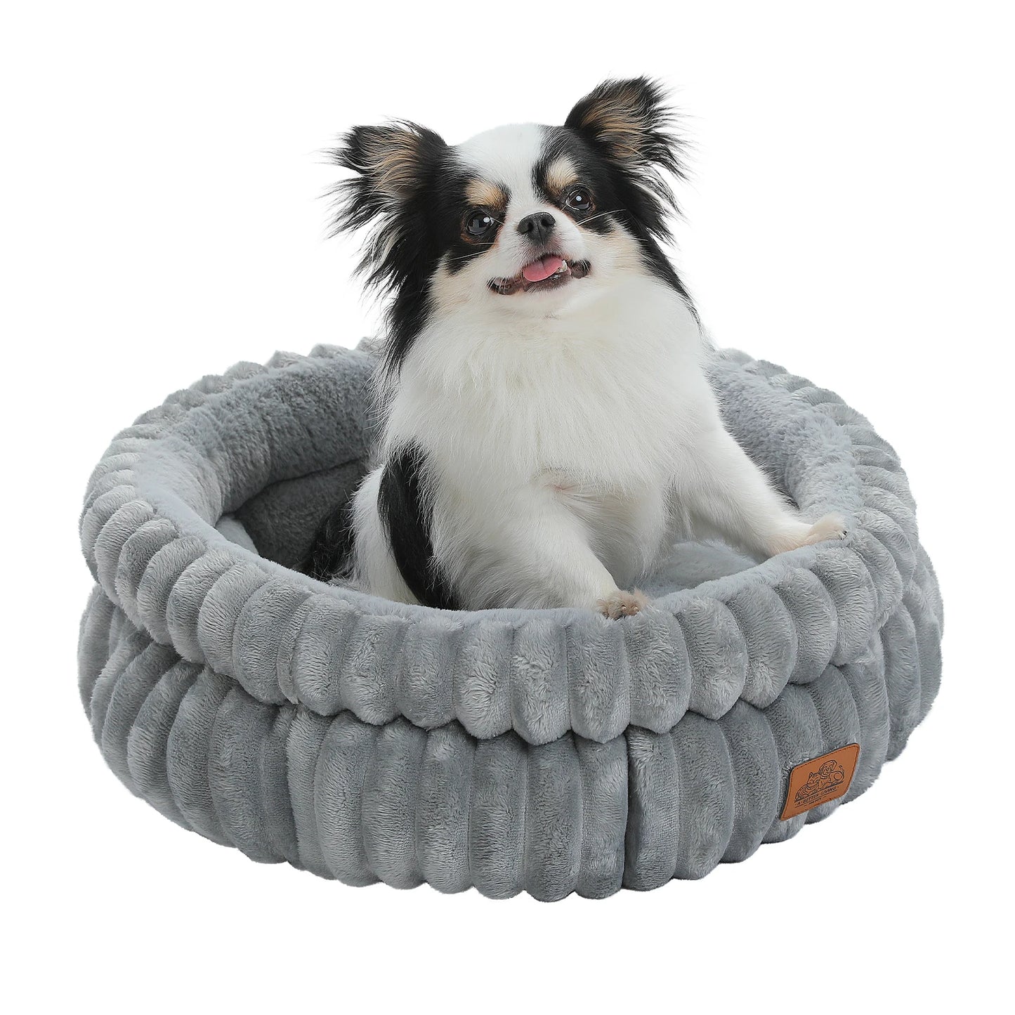 PAWZ Road All-Seasons Cozy Round Pet Bed for Dogs Cats