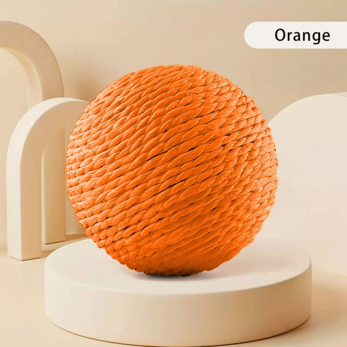 Interactive Sisal Cat Scratching Ball Toy For Kitten Teeth Cleaning