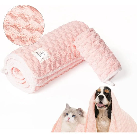 Cotton Dog Towel Set for Bathing and Grooming Pets