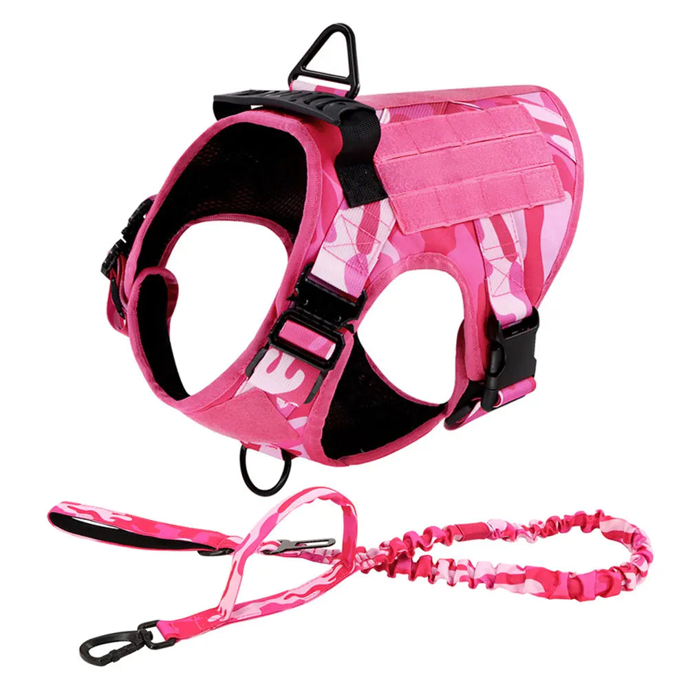 PETRAVELCN Military Camouflage Dog Harness Vest For Training