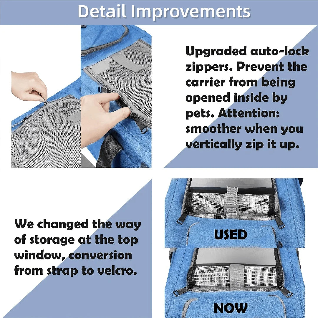 Airline Approved Foldable Pet Travel Cage for Cats and Dogs