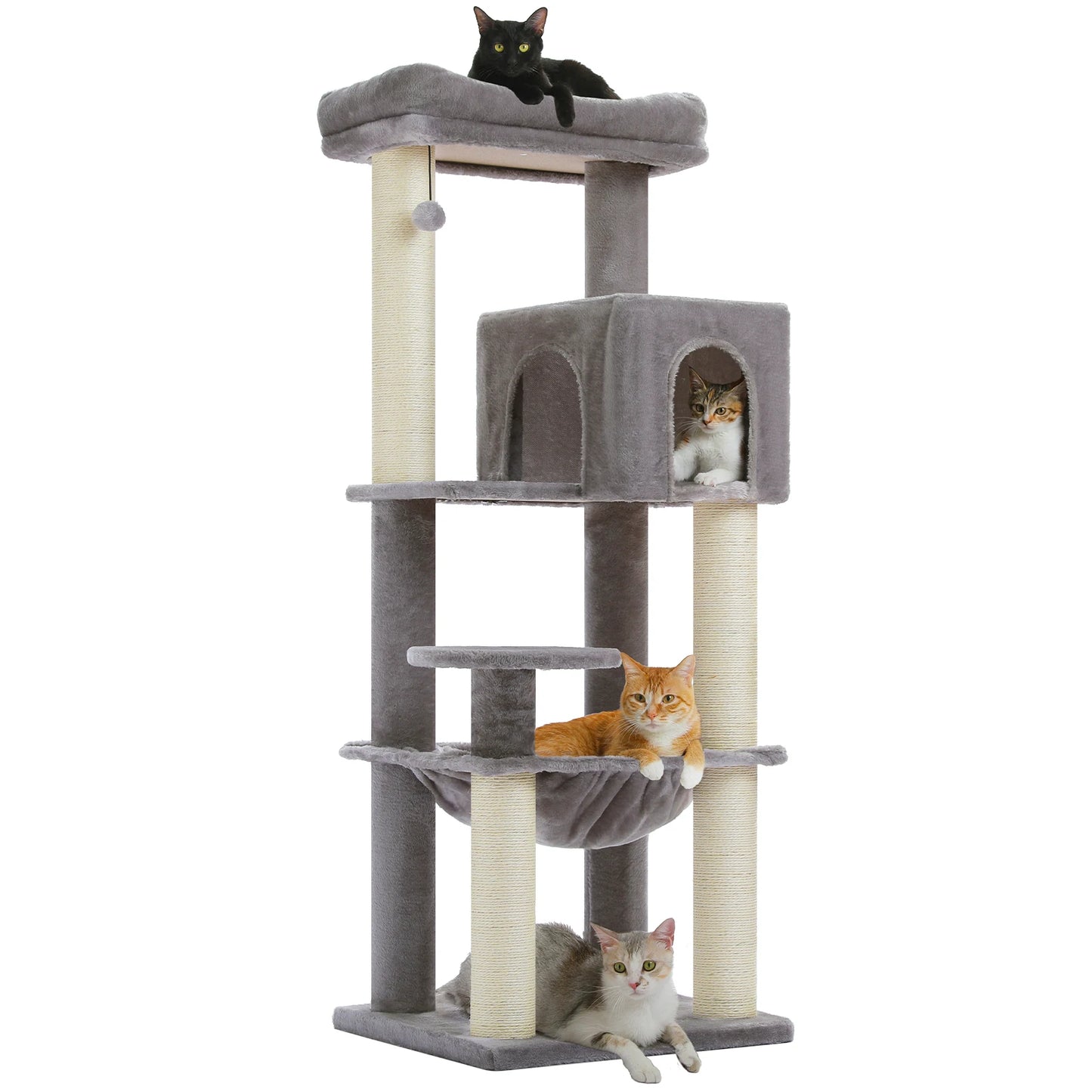 PAWZ Road Cat Tree With Thick Scratching Posts Hammock