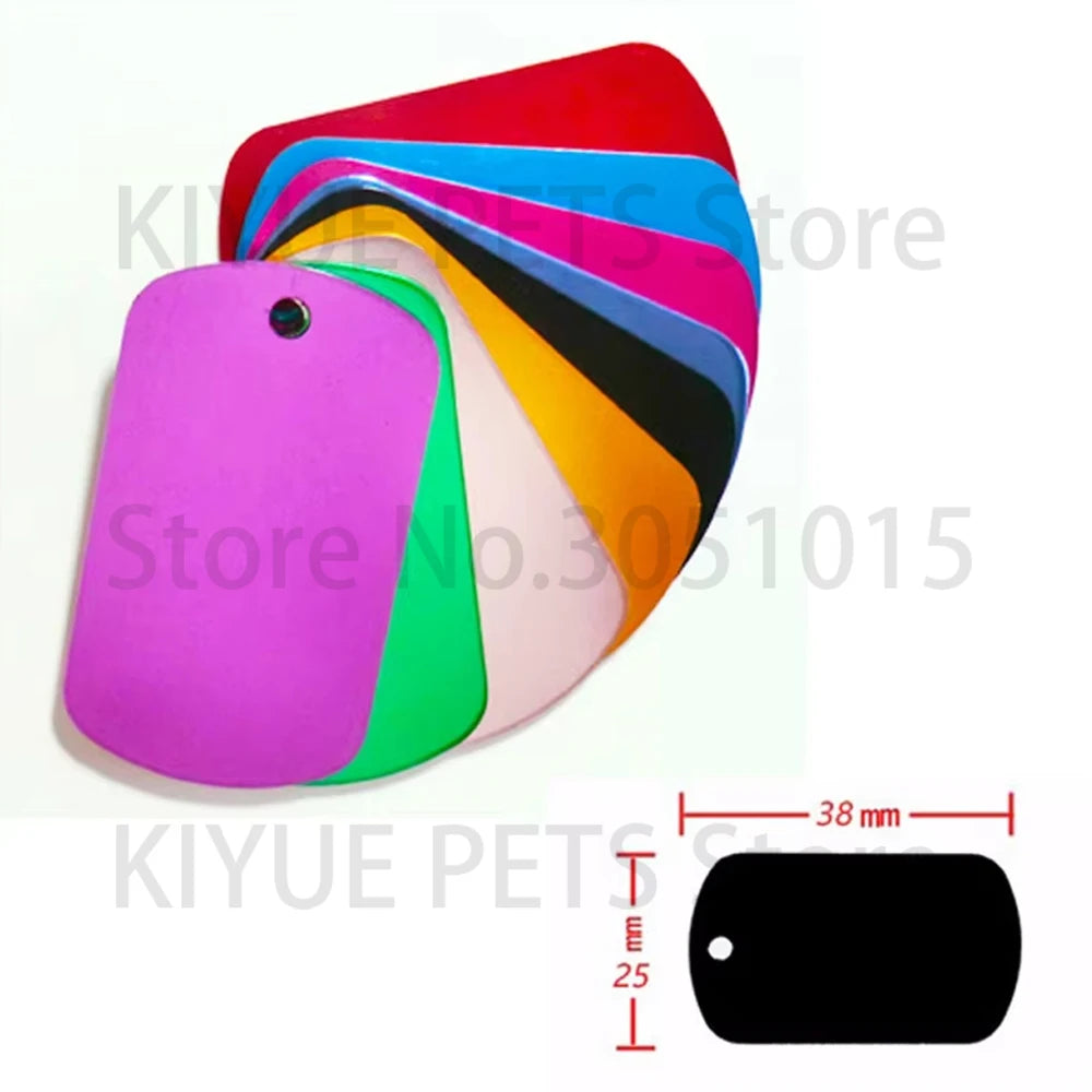 KIYUECN Personalized Aluminum Dog ID Tag With Name And Phone