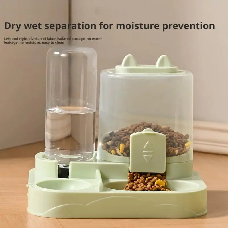 Automatic Cat Feeder And Waterer All In One Dispenser
