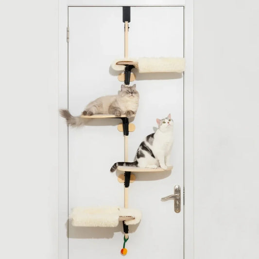 MEWOOFUNCN Four Level Over Door Cat Tree Climber
