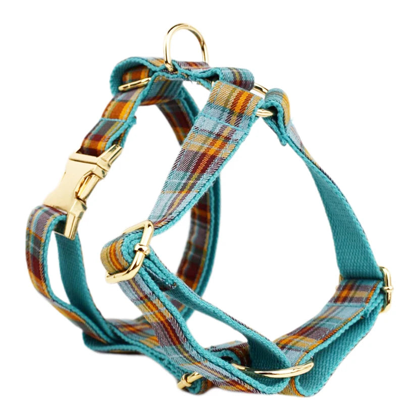 YTYINC Custom Logo Dog Collar Leash Harness Bow Set