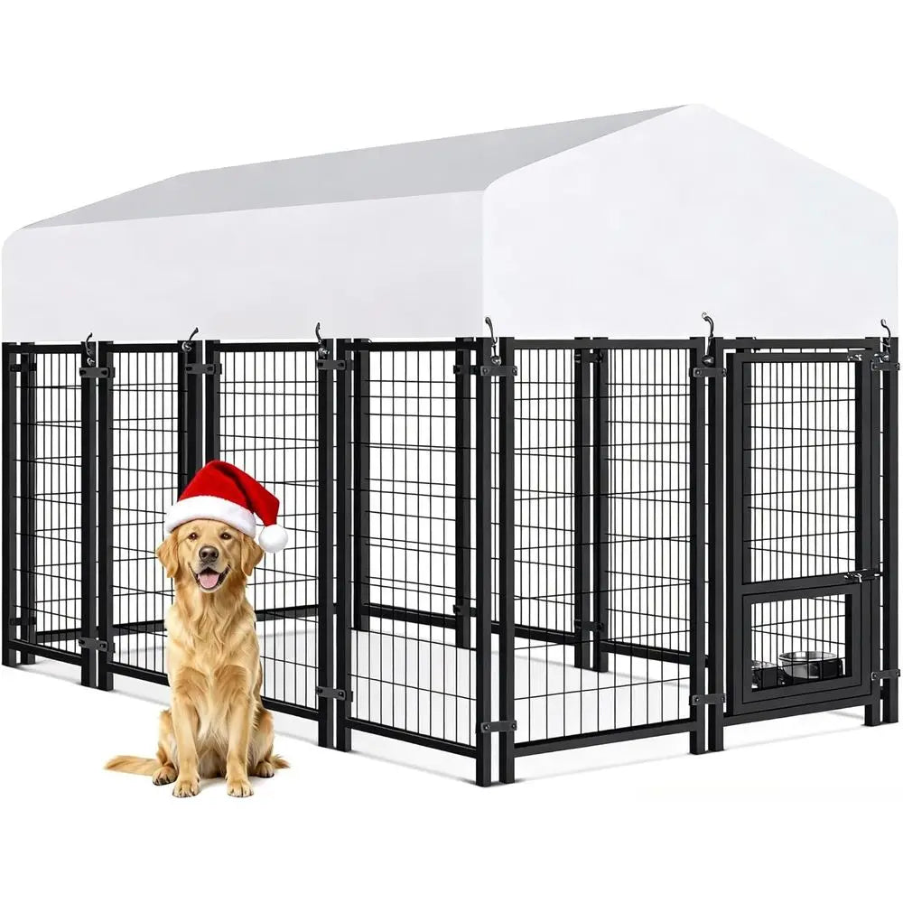 High-concerned Dog Kennel Outdoor Welded Wire With Lock