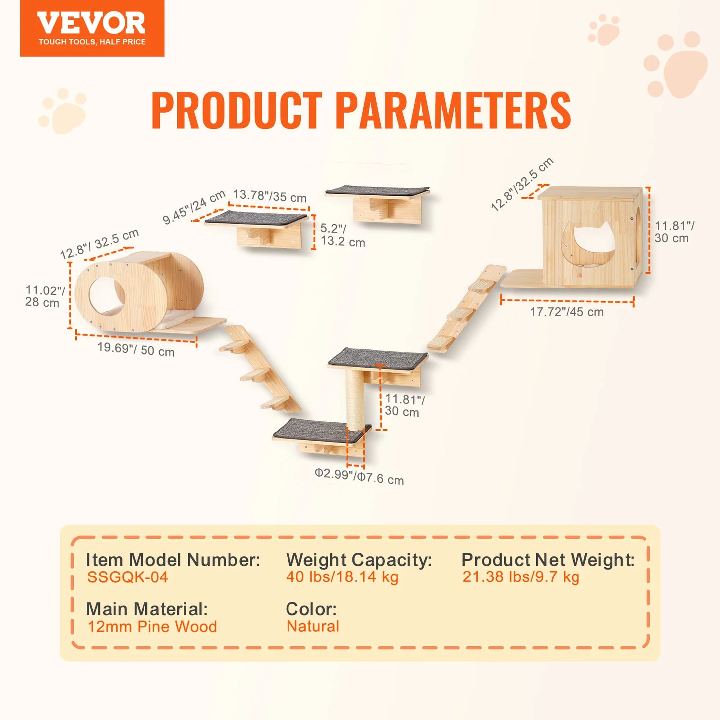 Wall Mounted Cat Shelves And Jumping Perches Cat Tree Furniture