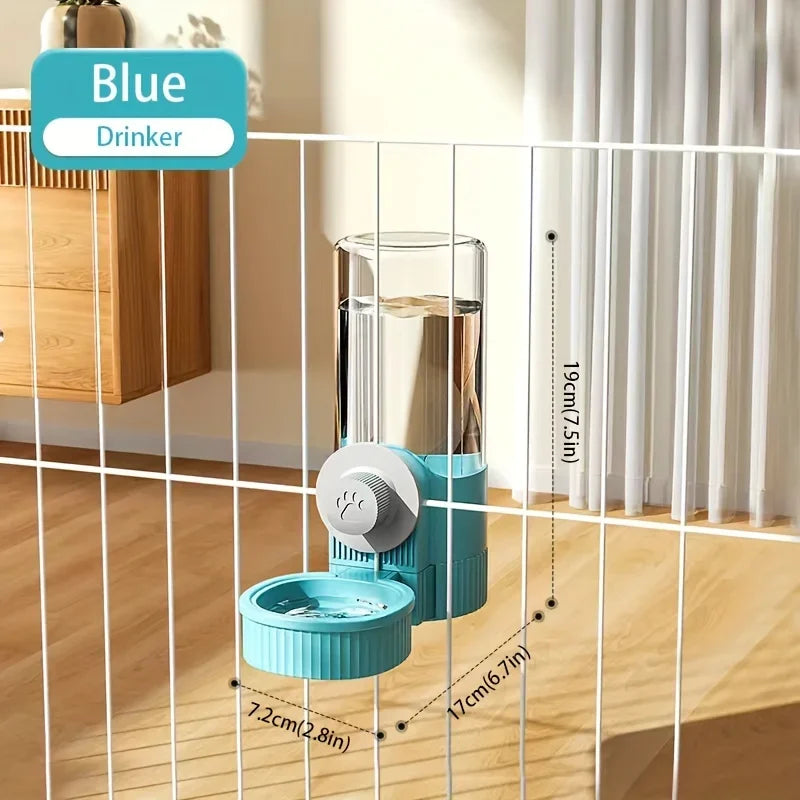 Hanging Automatic Pet Feeder And Water Dispenser For Cage