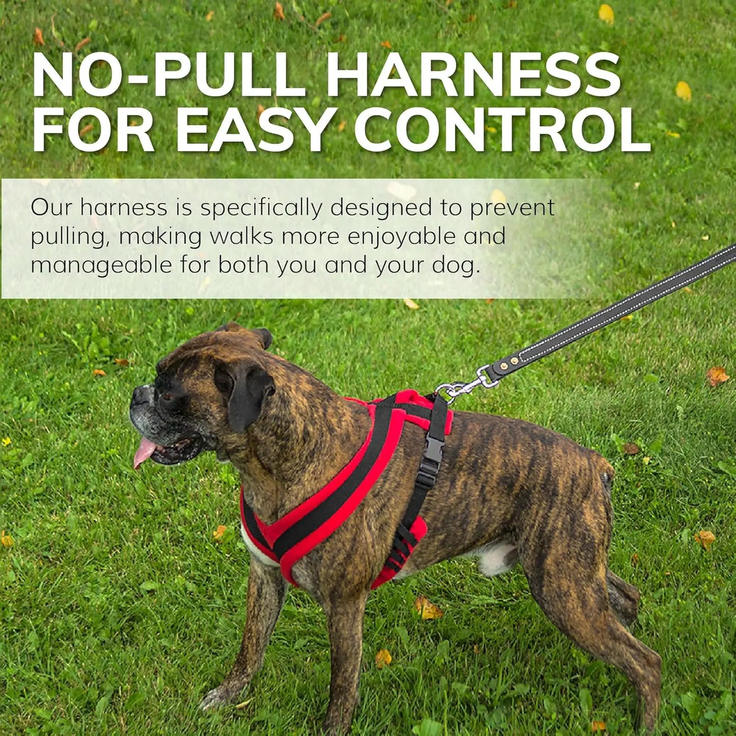 NONEDog No Pull Fleece Lined Harness Vest for Dogs