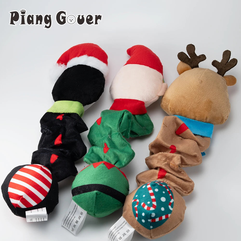 Piang Gouer Christmas Elf Penguin Squeaky Dog Toy