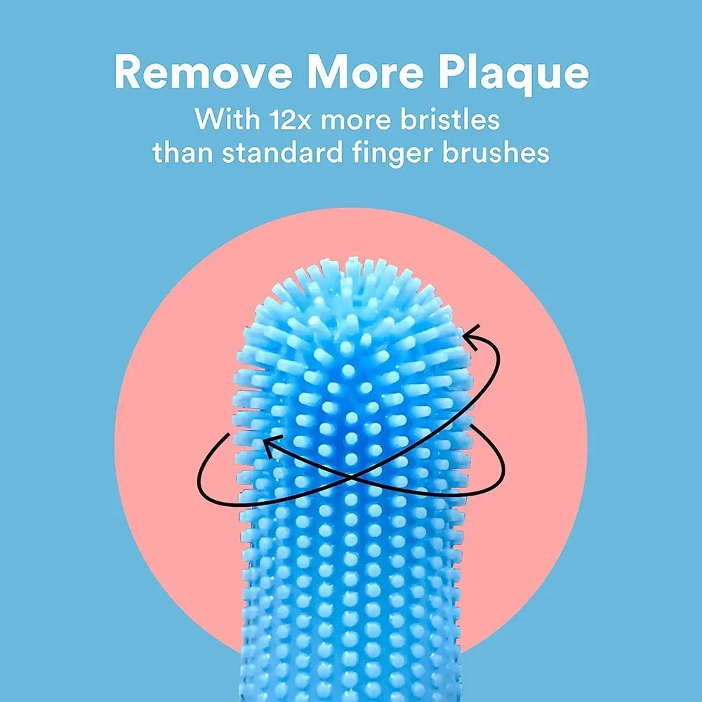 High-concerned Cat And Dog Soft Silicone Finger Toothbrush For Teeth