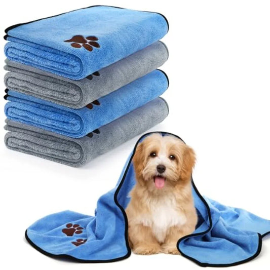 High-concerned Microfiber Dog Towels 4 Pack Highly Absorbent
