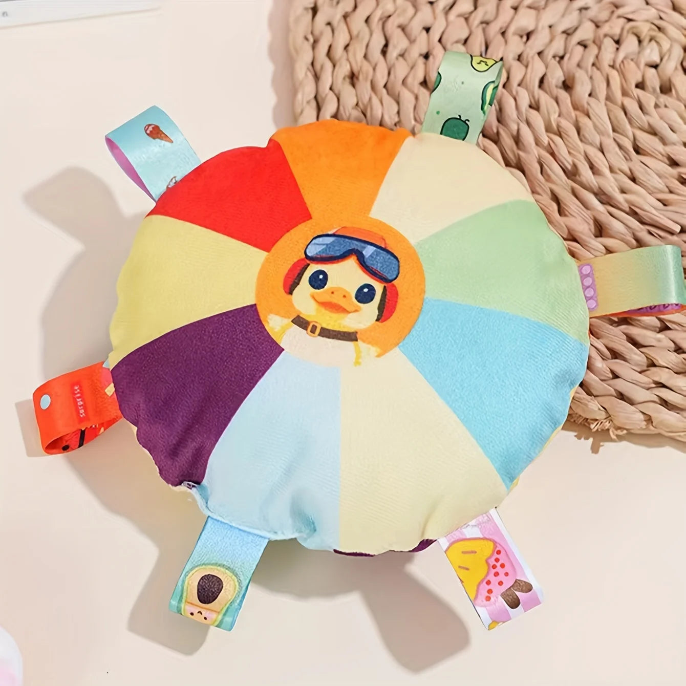 Hign-concerned Interactive Plush Flying Disc Dog Toy With Sound