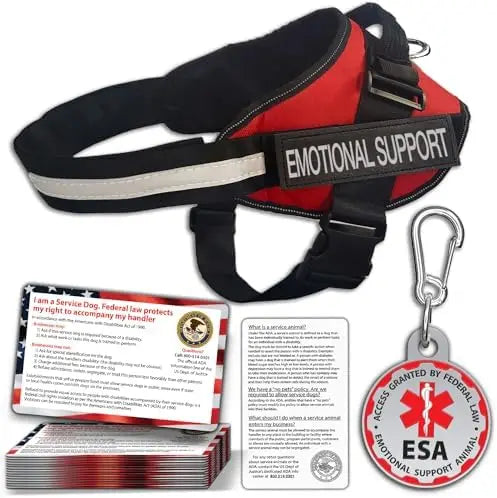 YTYIN Emotional Support Dog Vest With ID Tag And ADA Cards