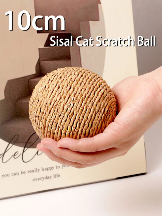 Sisal Cat Scratching Ball Toy For Kitten Teeth Cleaning