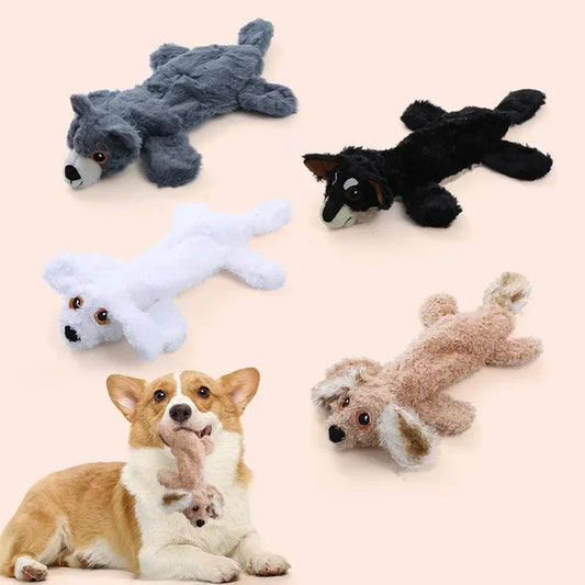 Hign-concerned Plush Dog Toy Bite Resistant Educational Chew Toy