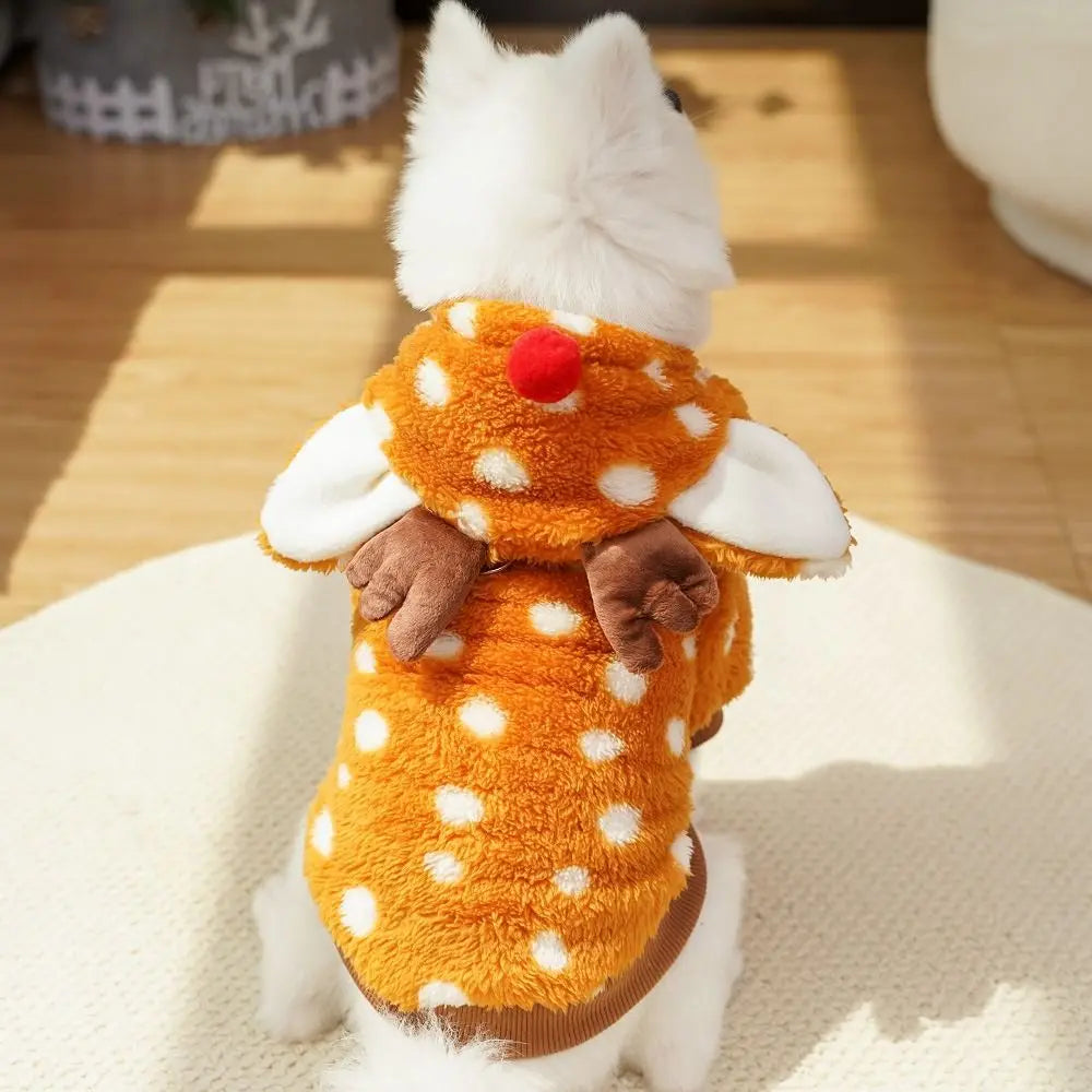 Zhejiang Christmas Pet Harness And Leash Plush Outfit
