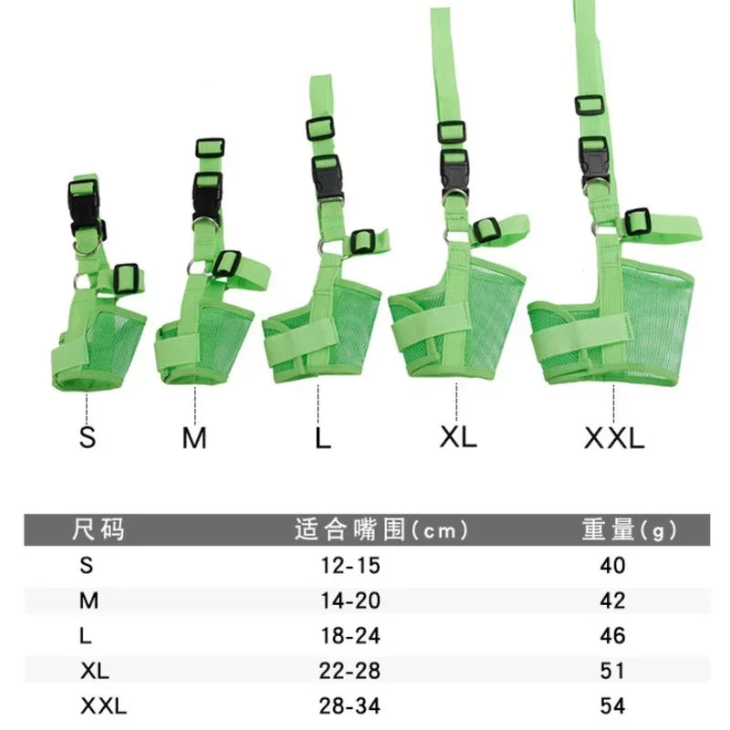 Guangdong CN Pet Dog Adjustable Mesh Muzzle for Small Dogs