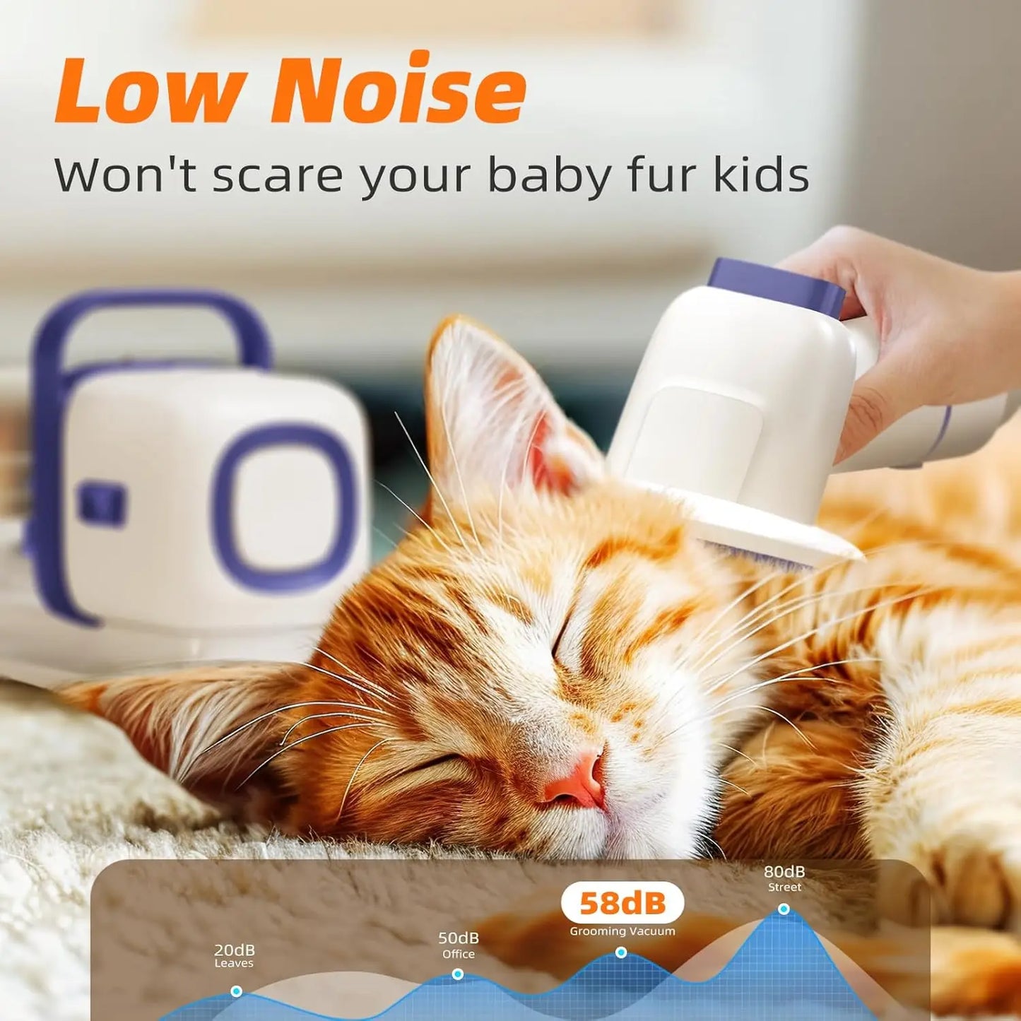 Pet Grooming Kit With Vacuum And Low Noise Hair Clipper