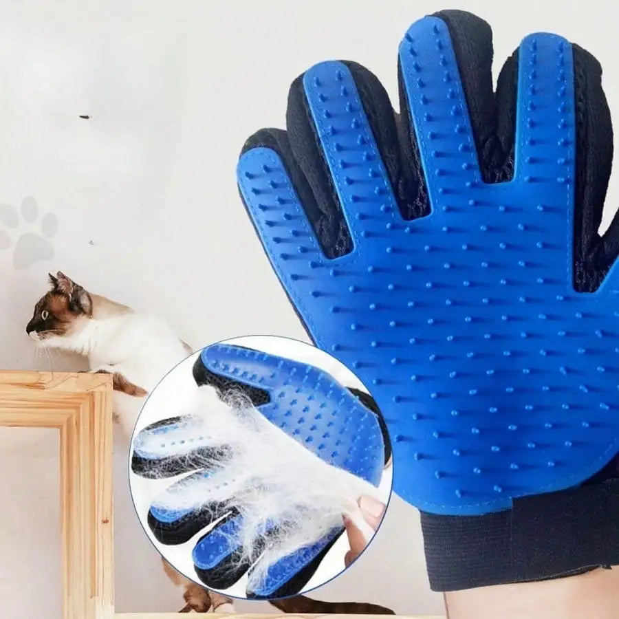 AEDGCN Pet Grooming Gloves for Cats and Dogs Deshedding Massage
