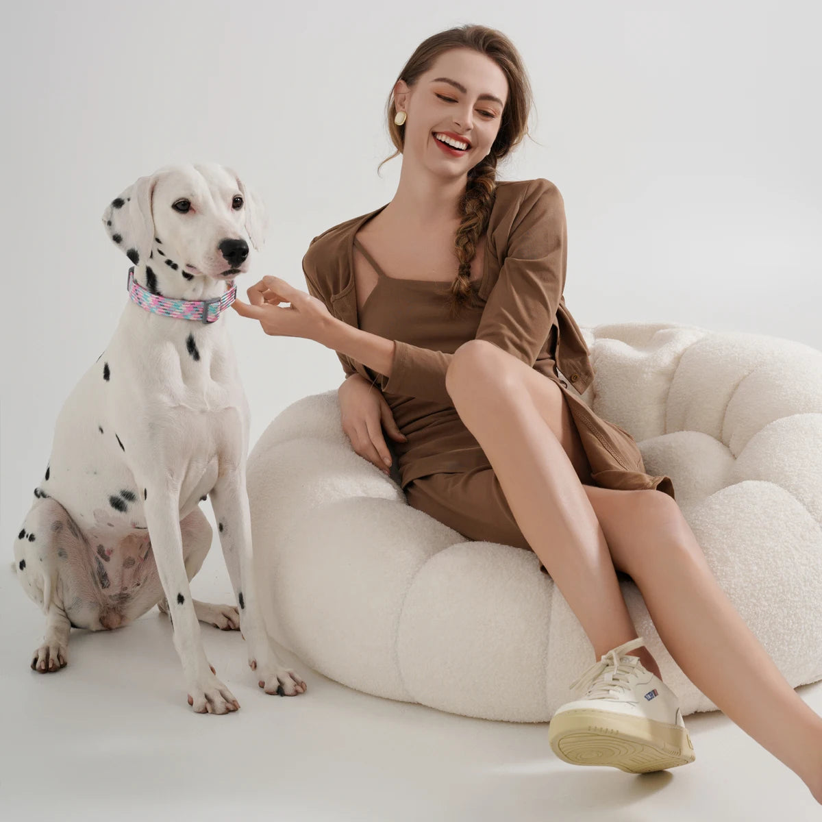 Dog Leash And Collar Set Reflective Quick Release For Dogs