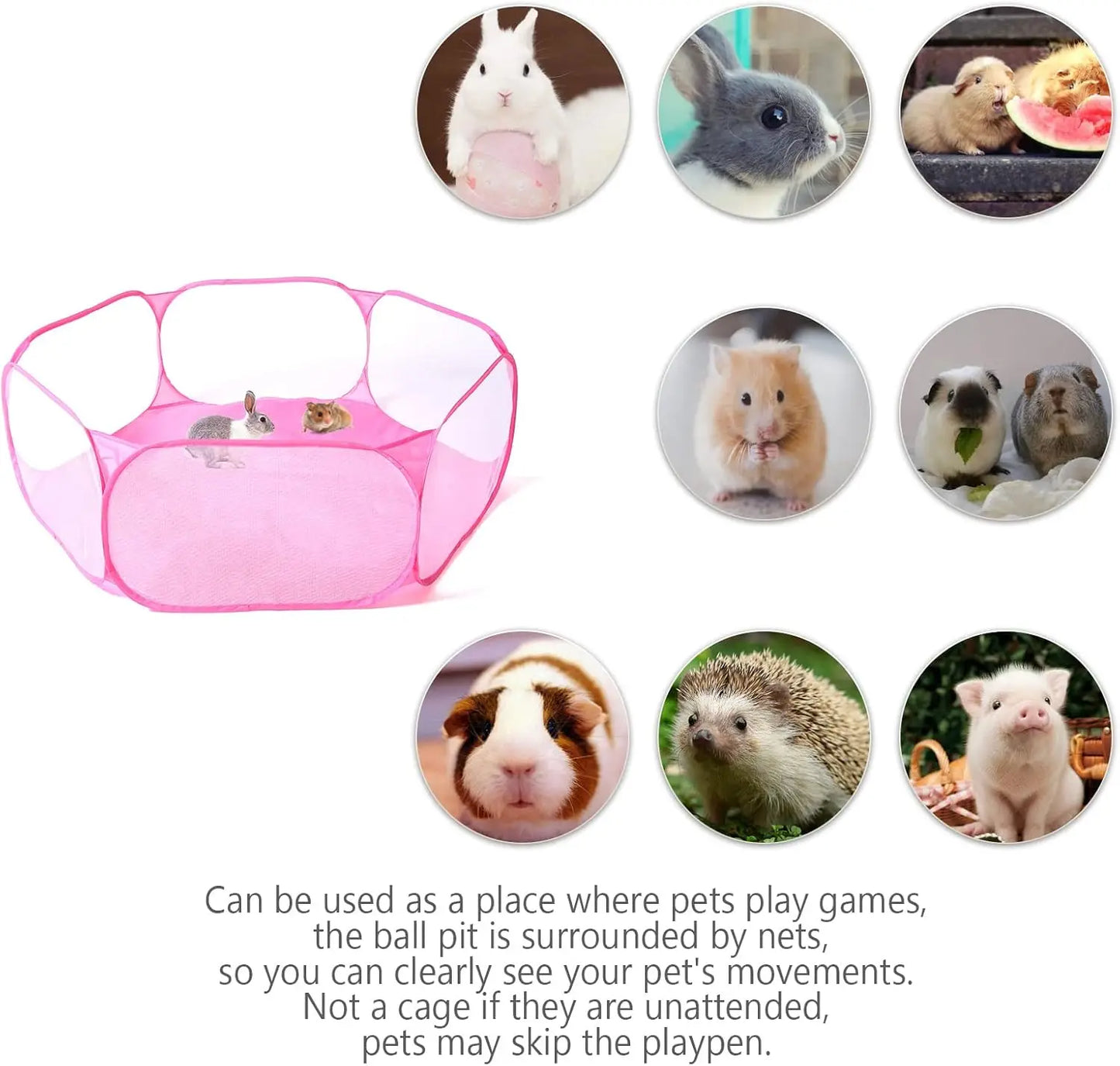 SHXI Cute Hexagon Kids Ball Pit Indoor Outdoor Play Pool