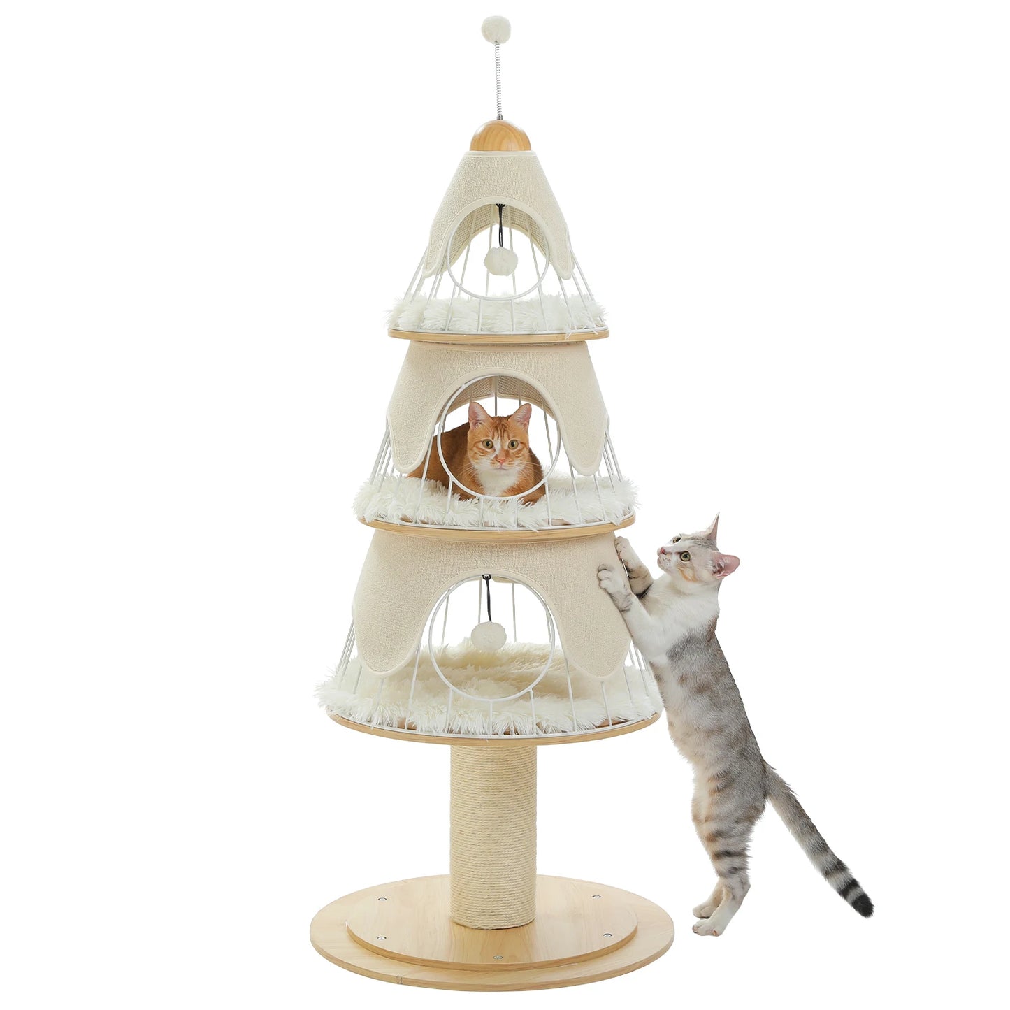 PAWZ Road Multi Level Cat Tree Tower With Cozy Condos