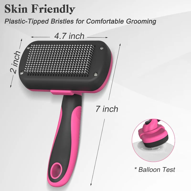 High Concerned Self Cleaning Slicker Brush for Dogs and Cats