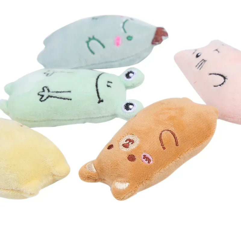 Hign-concerned Catnip Plush Cat Toy Oval Puppet