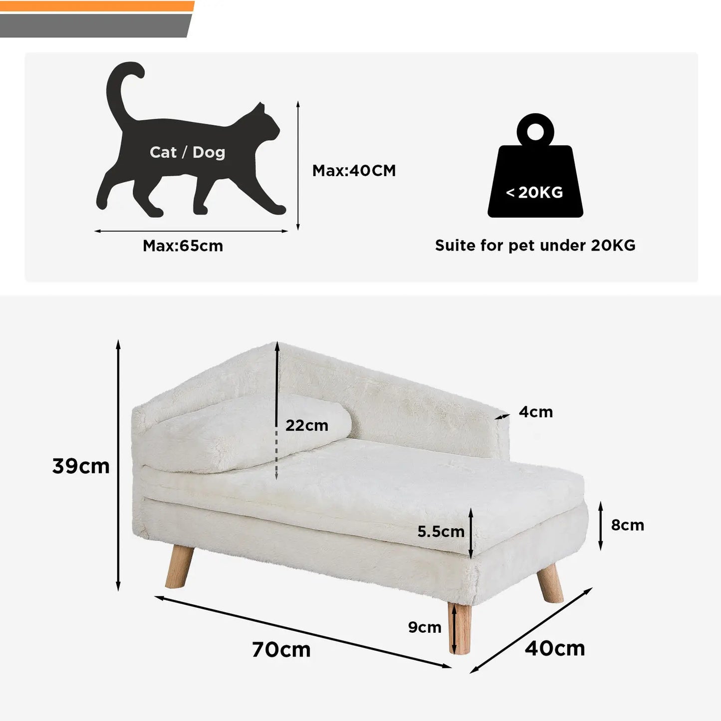 Guangdong Elevated Pet Bed With Solid Wood Legs For Pets