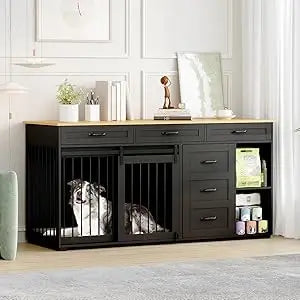 Dog Crate Furniture With Storage Heavy Duty Kennel Table