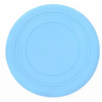 Otmagelu Silicone Flying Saucer Dog Cat Toy Interactive Chew Frisbee