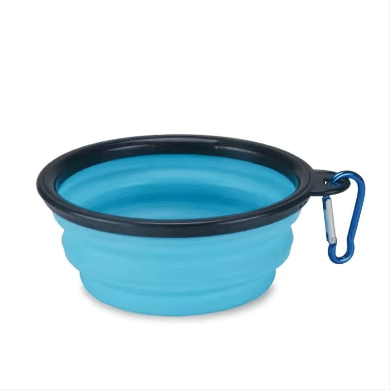 Portable Cat And Dog Food Bowl TPR Silicone Collapsible