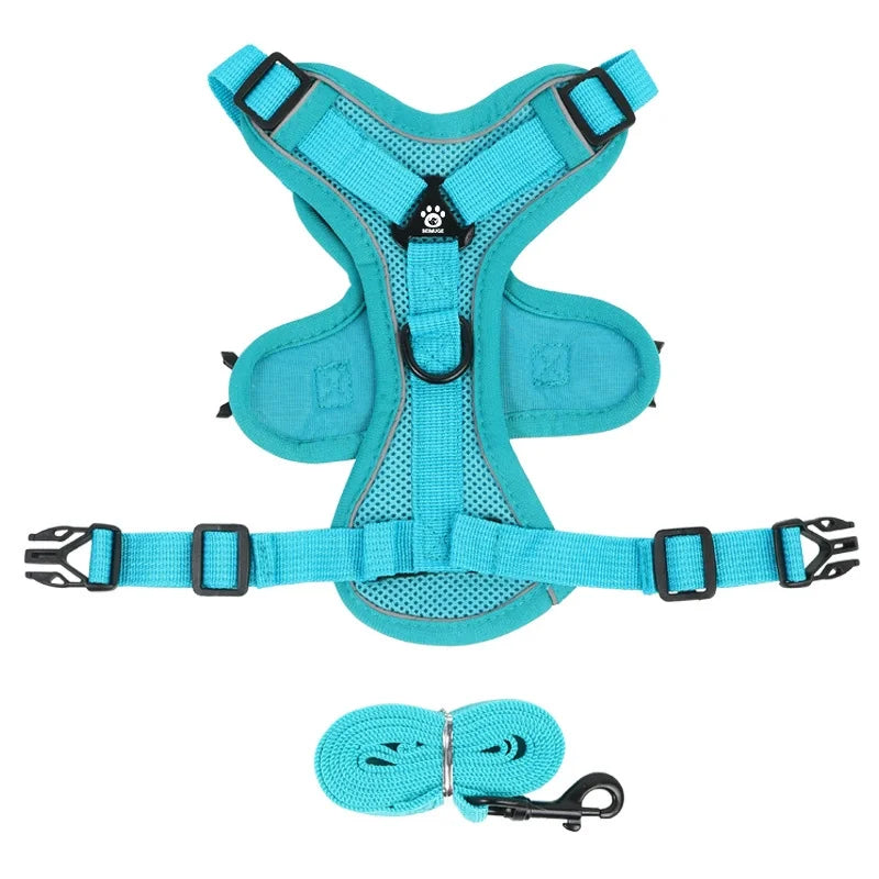 NONECN No Pull Dog Harness And Leash Set Reflective
