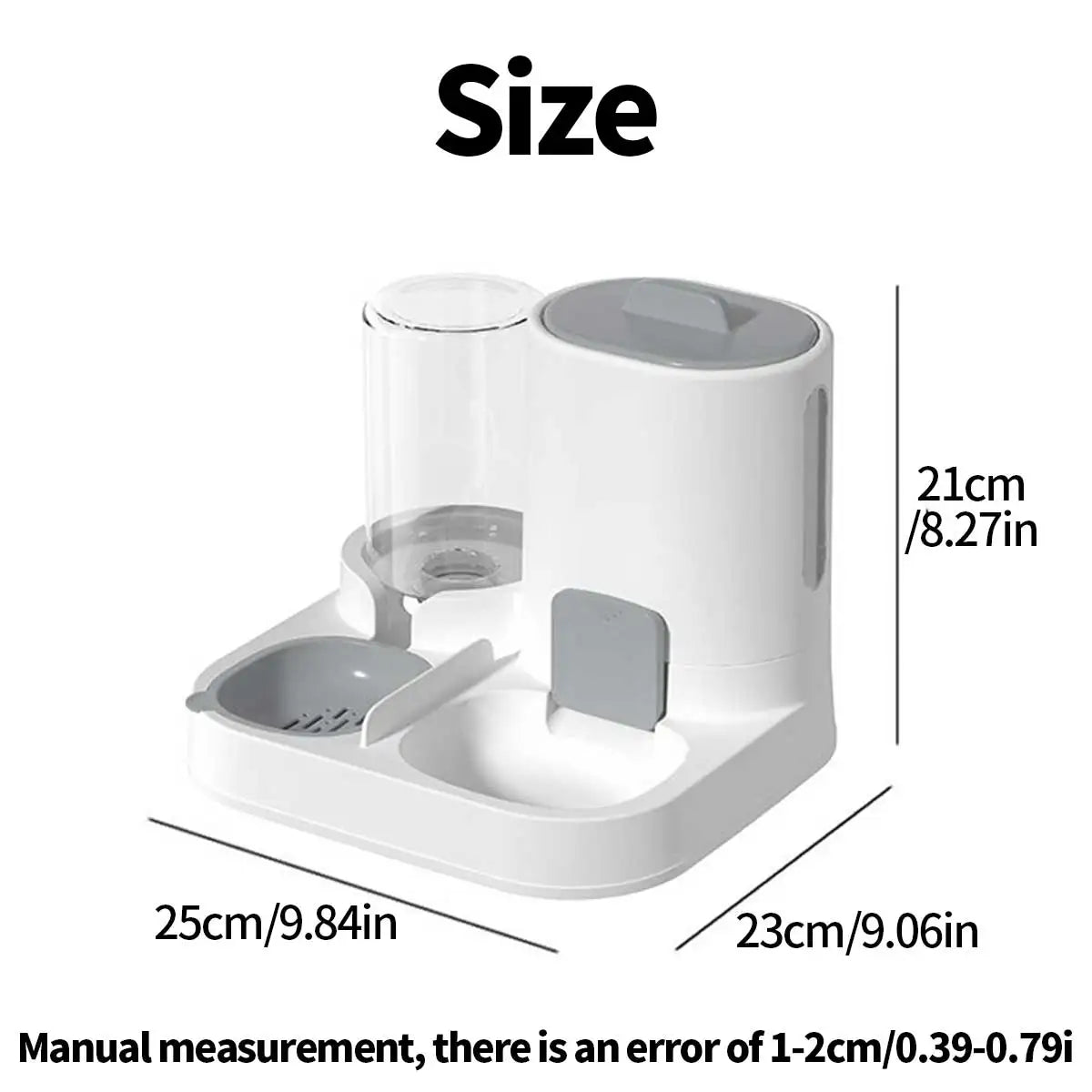 Dual Purpose Pet Feeder And Waterer With Large Capacity