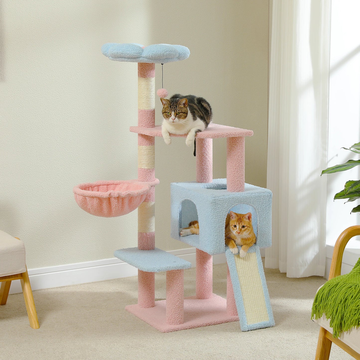 PAWZ Road Flower Cat Tree Multi Level Tower Sisal Posts
