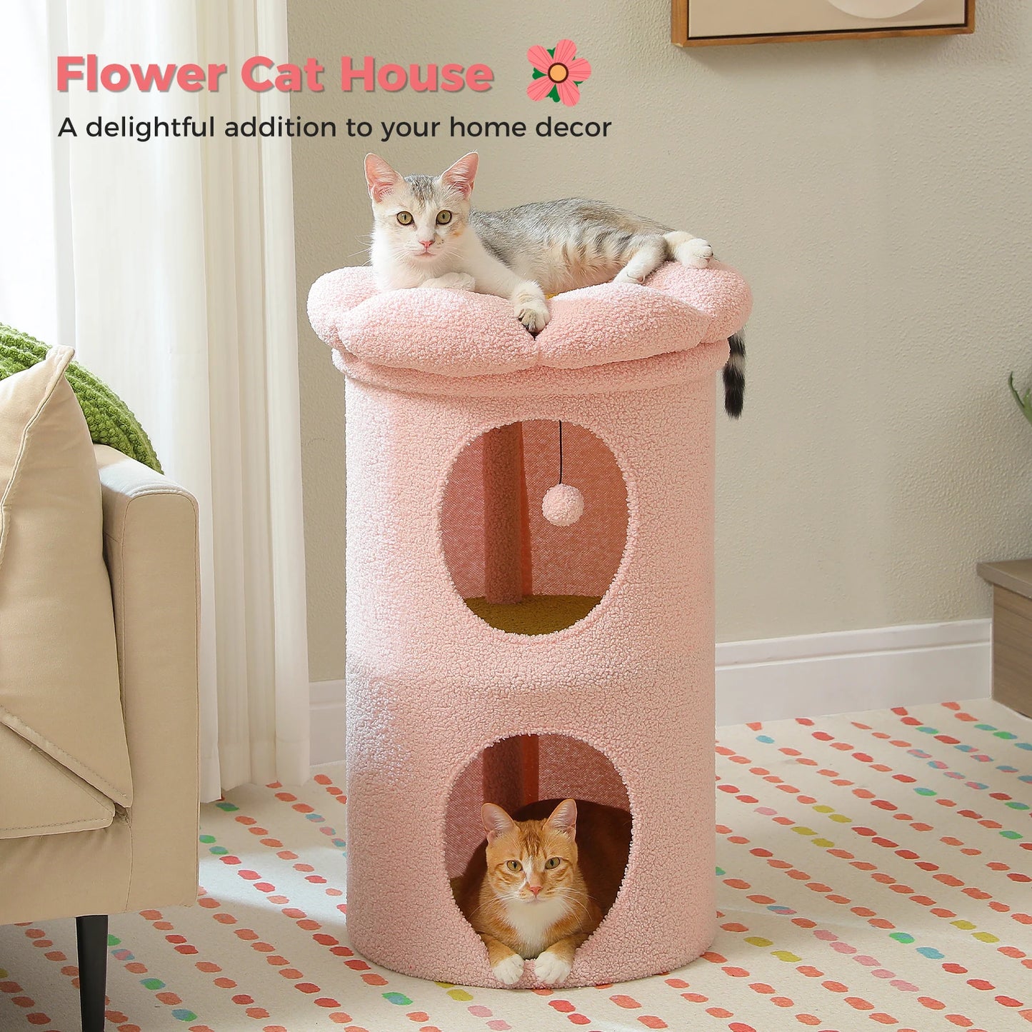 PAWZ Road Cat House With Removable Flower Bed Indoor