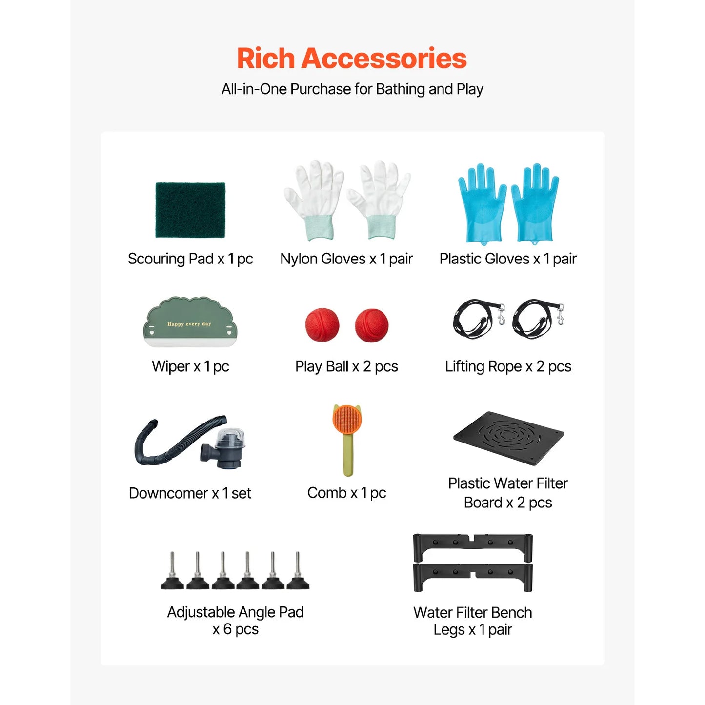 SucceBuy Stainless Steel Dog Washing Station With Ramp