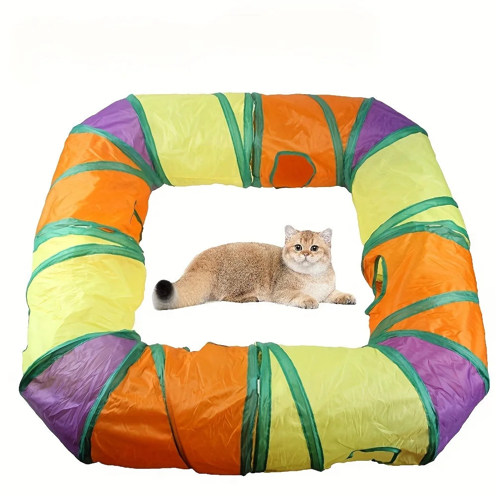 CN Zhejiang Suede Cat Tunnels 4 Pack