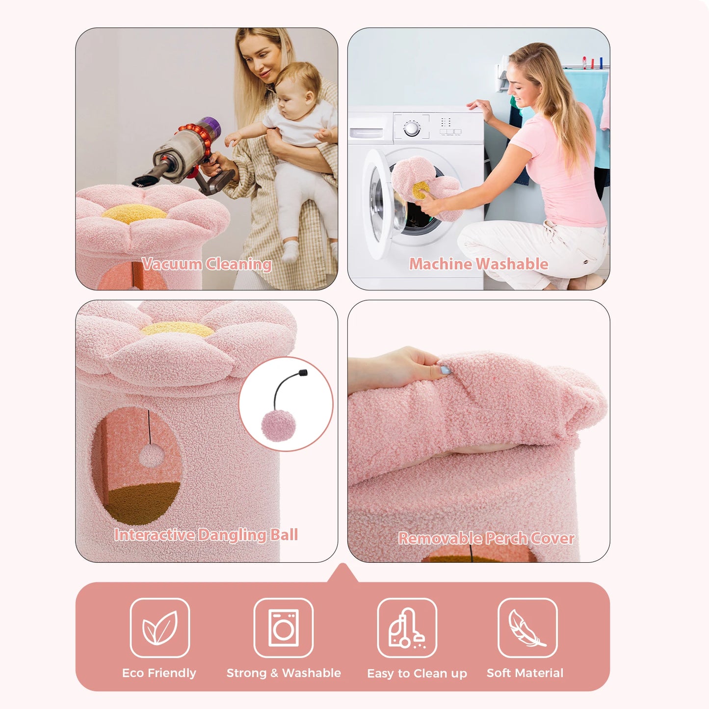 PAWZ Road Cat House With Removable Flower Bed Indoor