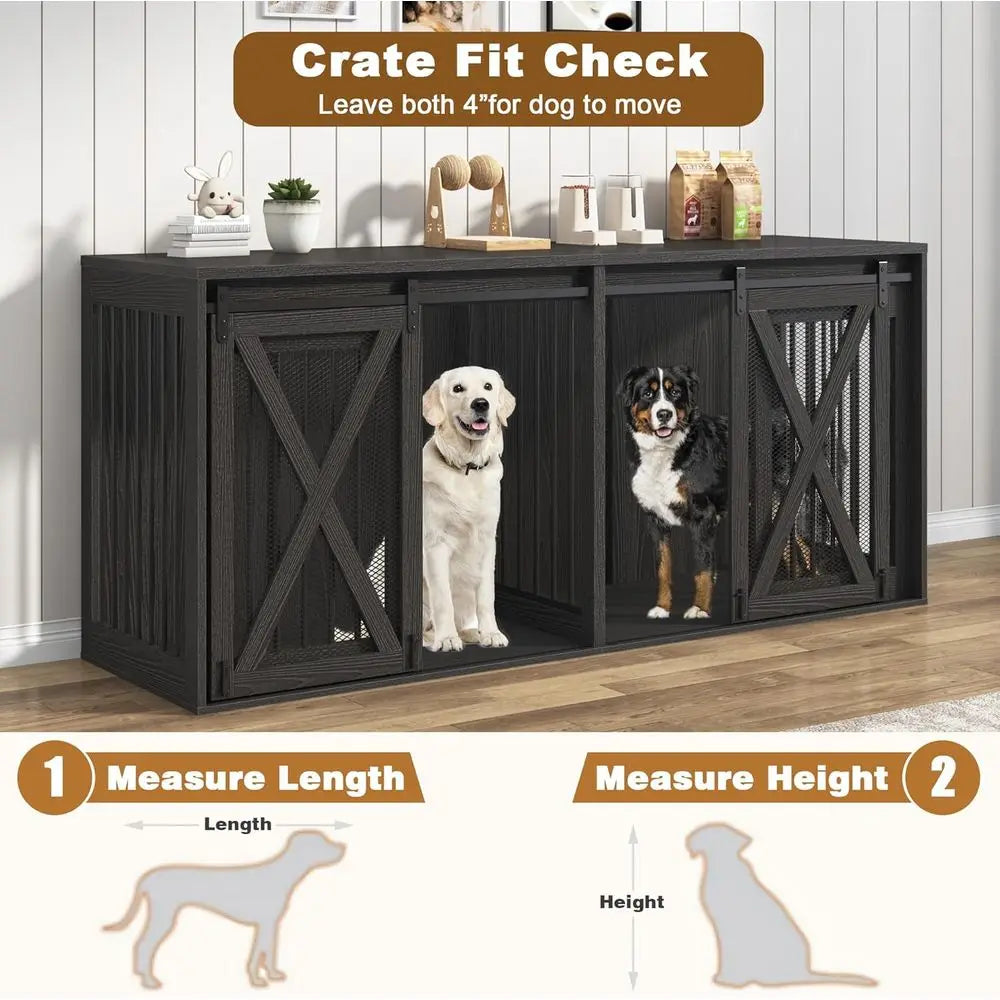 Durable Heavy Duty Wooden Dog Crate Furniture For Indoor Use