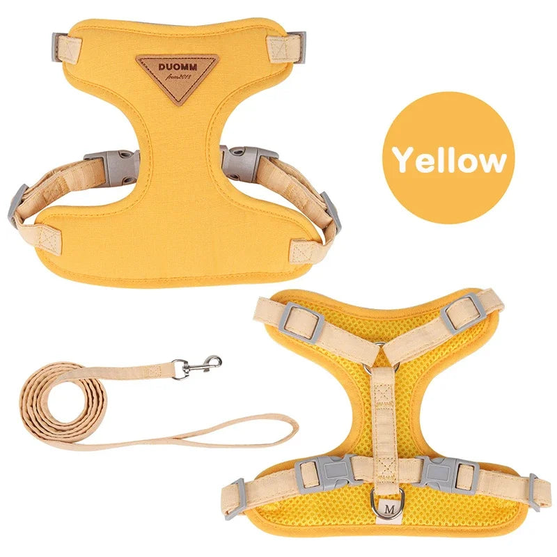 Puppy Harness And Leash Set Breathable For Small And Medium Dogs And Cats