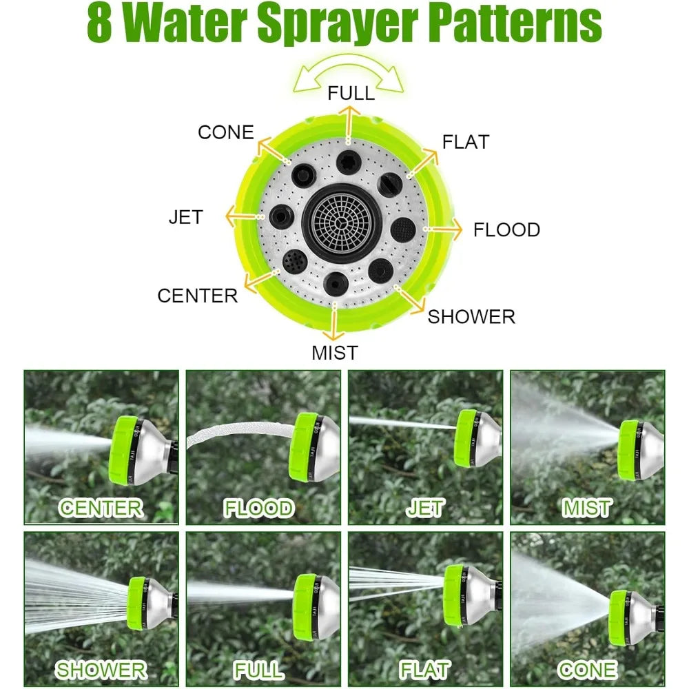 XMSJ Dog Washing Hose Attachment 8-in-1 Sprayer Garden